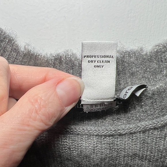 Autumn Cashmere Gray Crew Neck Cashmere Sweater size Small - Picture 8 of 15